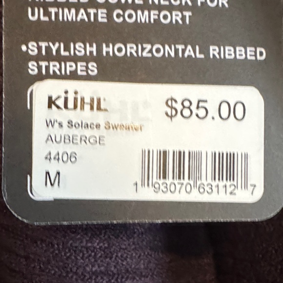 Kuhl Women's Purple cowl neck Sweater - Picture 2 of 5